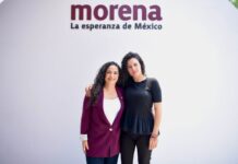 Senadora Olga Sosa sostiene encuentro con Luisa María Alcalde, presidenta nacional de Morena