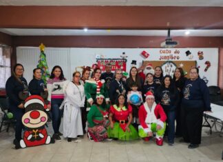 La Diputada Federal Casandra de los Santos comparte convivencia navideña con niñas y niños del CAM Río Bravo